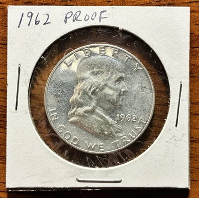 1962 Proof Franklin Silver Half Dollar - Image 1 of 2