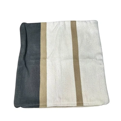 Funda de almohada Pottery Barn Theo Stripe Dhurrie algodón 22X22 -1 almohada Foto 1 de 3