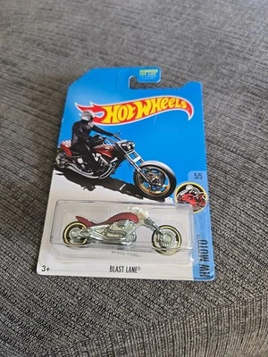 Hot Wheels Walmart #16 2017 Zamac HW Moto 5/5 Blast Lane Zamac Foto 1 de 4