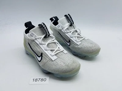 Zapatillas Nike Air VaporMax 2021 Flyknit (GS) para niño talla 4Y blancas metálicas plateadas Foto 1 de 4
