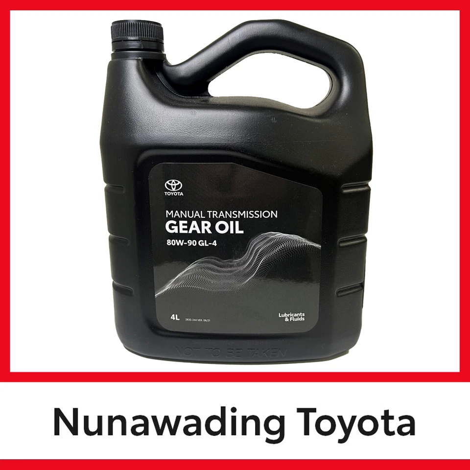 Genuine Toyota Manual Transmission Oil 4L 80W-90 GL-4 Gearbox Fluid - image 1 of 4