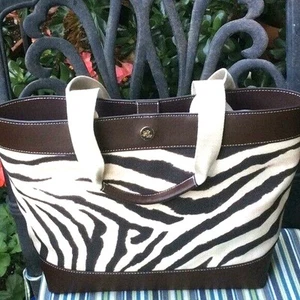 Lauren by Ralph Lauren Zebra Tote - Picture 1 of 6