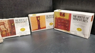 Vintage The House Of Miniatures 5 Open Doll House Furniture - Image 1 of 4