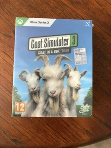 GOAT SIMULATOR 3 IN A BOX EDITION XBOX SERIES X ENGLISH NEW PLUSHY COLLECTORS ED - Picture 1 of 4