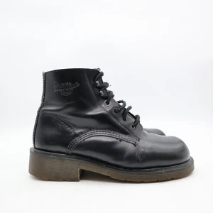 Doc Dr. Martens Men's Size UK 8 US 9 Women 10 Black Leather Boot Made In England - Picture 1 of 13