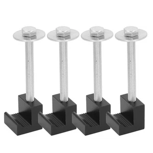 ˘4Pcs/Set Pickup Truck Tool Box Mount Tie Downs J Hook Clamps Heavy Duty - Picture 1 of 12