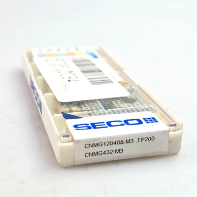 Insertos de torneado de carburo SECO CNMG 432-M3 TP200 CNMG 120408-M3 (caja de 10) Foto 1 de 4