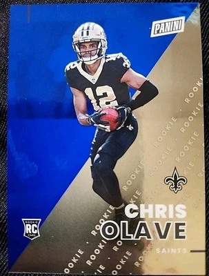 2022 PANINI THE NATIONAL BLUE FOIL CHRIS OLAVE RC! 1/50 - Image 1 of 2