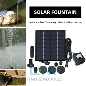 Bomba sumergible fuente con energía solar para baños de aves decoración de jardín estanques - Imagen 1 de 71