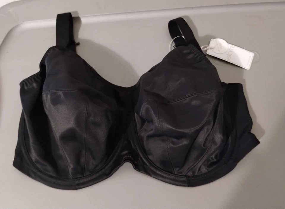 Nuevo con etiquetas Sujetador deportivo Elomi Energise con aros EL8041 negro para mujer TALLA 34K Foto 1 de 4