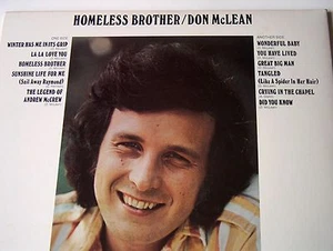 DON MCLEAN-UNITED ARTIST 315 STEREO ROCK 33RPM LP HOMELESS BROTHER  - Bild 1 von 2