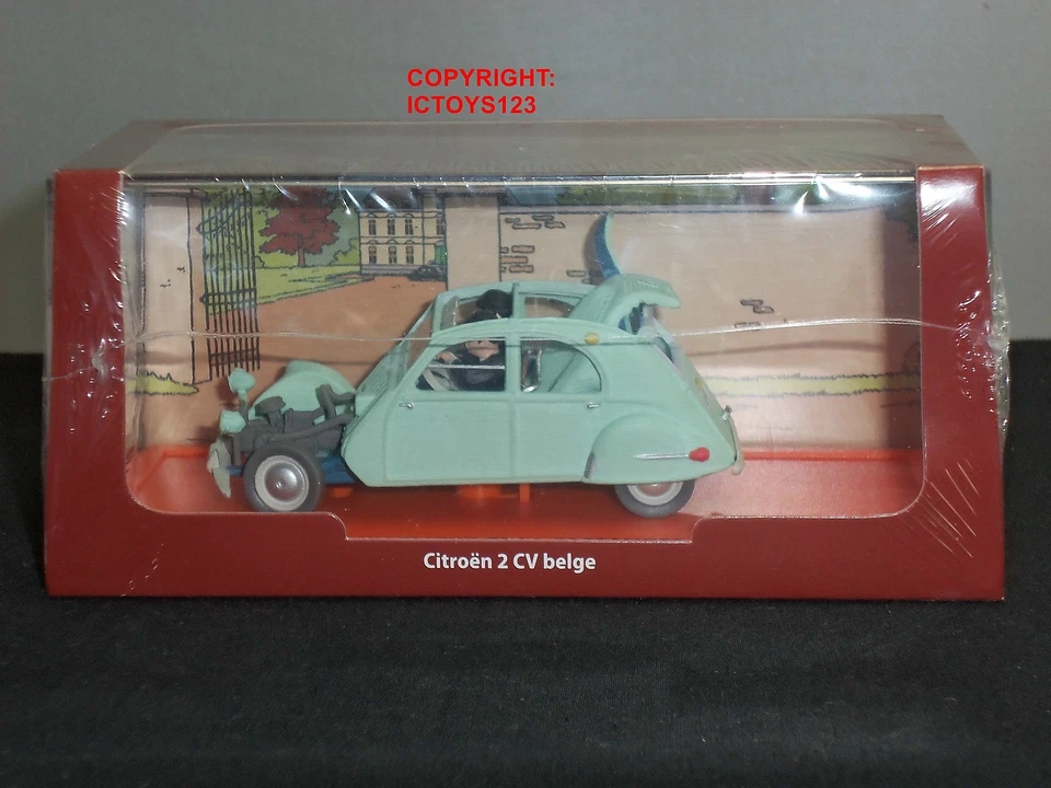 TINTIM BOOK COMIC CASTAFIORE ESMERALDA CITROEN 2CV MODELO DIECAST CARRO CLÁSSICO - Imagem 1 de 1