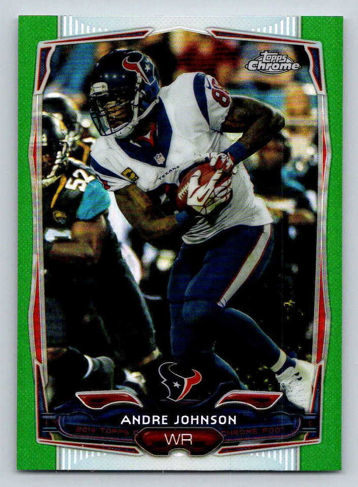 2014 Topps Chrome Green Refractors #101 Andre Johnson (ref 186810) - Image 1 of 2