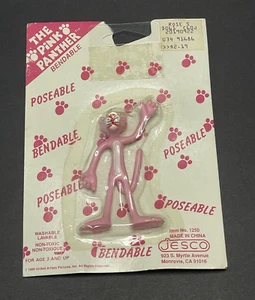 Pink Panther Bendy Figur Bendable Toy 1989 Jesco Vintage New Sealed NOS - Bild 1 von 11