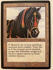 Magic the Gathering MTG Arabian Nights Ebony Horse NM (Beta Bob)