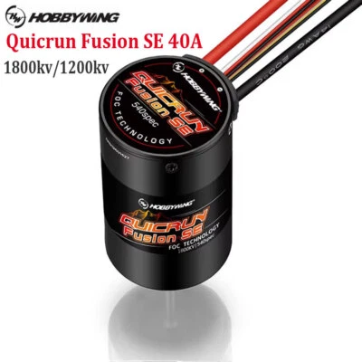 Hobbywing QuicRun Fusion SE 1200/1800KV 2in1 Crawler Brushless ESC/Motor System - Image 1 of 4