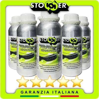 5 X RICARICA POLIMERO LIQUIDO BLU lucidatura rinnovo ripristino FARI FANALI AUTO - Bild 1 von 4
