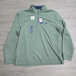 Izod Advantage Perform Green 1/4 Zip Classic Fleece Pullover Size 2XL - Picture 1 of 14