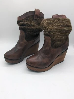 Botas Bed Stu Bruges de cuña desgastadas para mujer talla 9 B Foto 1 de 4