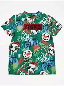 XMAS VIBES SEQUIN SHORT SLEEVE CHRISTNAS T SHIRT AGE 4 / 5 YEARS G3 - Picture 1 of 2