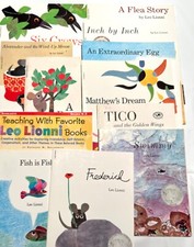 152157 Book Lot of 12 LEO LIONNI PB Picture Books with Teaching Guide Book EUC 