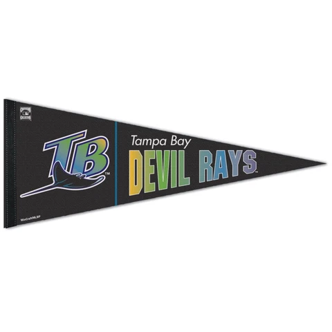 TAMPA BAY RAYS DEVIL RAYS COOPERSTOWN ROLL UP PREMIUM PENNANT 12"x30" WINCRAFT Cover