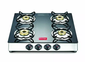 Prestige Marvel Plus Glass Top 2 Burner Gas Oven Manual Black All Occasions Gift - Picture 1 of 6