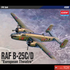 Academy 1/48 RAF B-25 C/D "European Theatre" Aircraft Bomber Model kit #12339 - Picture 1 of 8