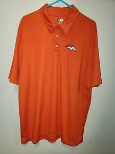 NFL Denver Broncos TX3 Cool Team Apparel 2XL Naranja Polo Camisa de Golf - Imagen 1 de 4