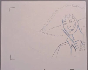 Jem and the Holograms Layout Drawing 1985 Shana drumming Sunbow Marvel #167 - Picture 1 of 4