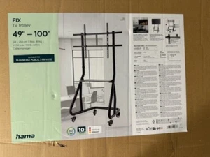Chariot Hama, 124,5 cm (49"), 2,54 m (100"), 400 x 400 mm, 1000 x 600 mm, aluminium - Photo 1/1