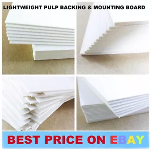 Backing Card Board 1mm 2mm Cardboard Photo Picture Frame Mount Model A5 A4 A3 A2 - Picture 1 of 24