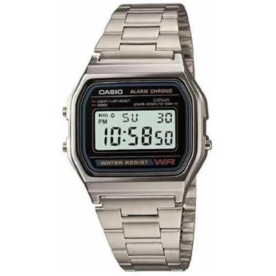 Casio Watch Orologio Vintage A158WA Argento Silver - Immagine 1 di 4