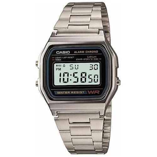 Casio Watch Orologio Vintage A158WA Argento Silver - Immagine 1 di 4
