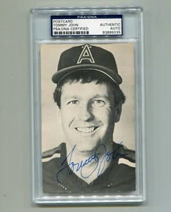 TOMMY JOHN CALIFORNIA ANGELS 1984 TEAM ISSUE POSTCARD AUTOGRAPGH PSA/DNA - Picture 1 of 2