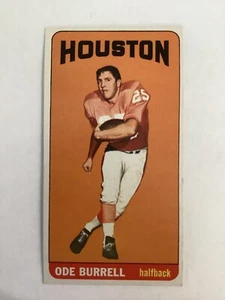 1965 Topps #071 Ode Burrell Houston Oilers Football Card SP - Picture 1 of 2