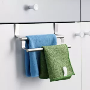 Over The Cabinet Towel Hanger Over The Door Towel Bar Bathroom Towel Hanger - Picture 1 of 11