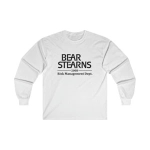 Langarm-T-Shirt Bear Stearns 2008 Risikomanagementabteilung Rundhalsausschnitt - Bild 1 von 15