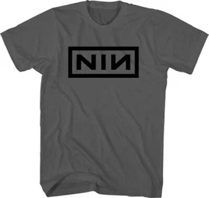 Nine Inch Nails Black Logo M, L, XL, 2XL Grey T-Shirt - Picture 1 of 1