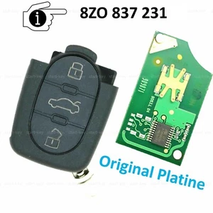 Telecomando chiave di ricambio 433,92 MHz per Audi A2 A3 A4 A6 A8 TT 8Z0837231 - Foto 1 di 3