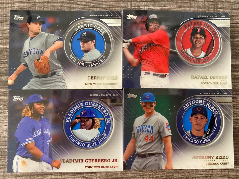 2020 Topps Series 2 Coin Gerrit Cole Guerrero Rizzo LOT SP - Image 1 of 1
