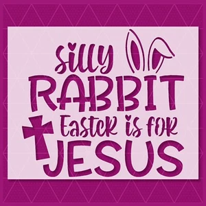 Bunny Rabbit Easter stencil - Egg Happy Custom Jesus Truck Christmas Believe - Picture 1 of 5