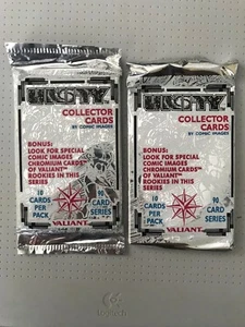 Unity Collector Cards 2 Pack Lot 1992 Valiant 10 Karten pro Packung Comic Bilder - Bild 1 von 4