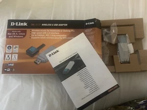 NEW IN BOX ! D-LINK DWL-G122 Wireless G USB 2.0 Wireless Adapter 802.11g 2.4GHz - Picture 1 of 1