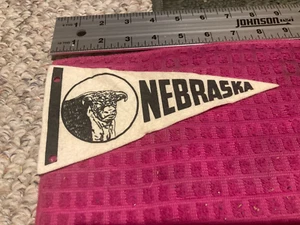 Vintage SOUVENIR Pennant NEBRASKA NB Cornhusker State CATTLE Dairy -FAST SHIPPER - Picture 1 of 4