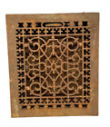 Antique Cast Iron Heating Grate Cover Vent Register Ornate DESIGN 14 X 12” a