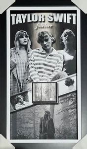 Taylor Swift 'Folklore' Signed & Framed CD Album - Beckett BAS #AE47272 - Picture 1 of 3