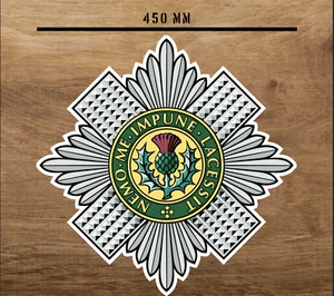 45cm Scots Guards Waterproof Vinyl Stickers - Official MoD Reseller - Picture 1 of 2
