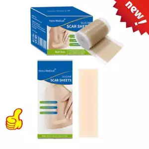 Silicone Gel Sheet Patch Medical Scar Removal Wound Skin Repair Treatment Tape; - Picture 1 of 13
