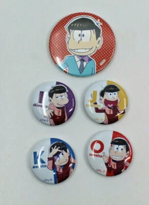 Osomatsu San Round Tin Metal Badge FA/O Japanese Anime Fujio Akatsuka Set of 5 - Bild 1 von 12